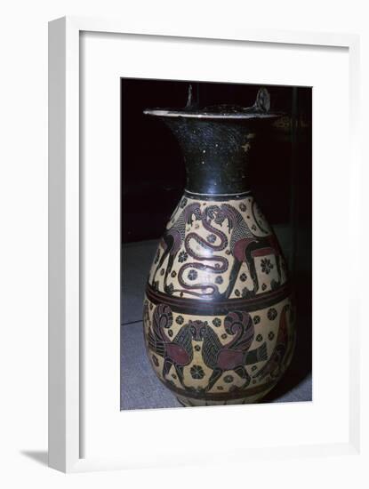 Corinthian wine jug, 6th century BC-Unknown-Framed Giclee Print