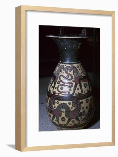 Corinthian wine jug, 6th century BC-Unknown-Framed Giclee Print