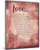 Corinthians 13:4-8 Love is Patient - Pink Floral-Inspire Me-Mounted Art Print