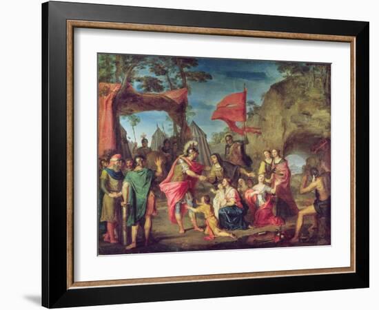 Coriolanus in the Volscian Camp, 1747-Louis Galloche-Framed Giclee Print