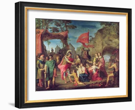 Coriolanus in the Volscian Camp, 1747-Louis Galloche-Framed Giclee Print