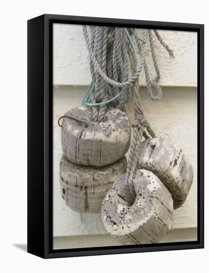 Cork Floats on Hydra Island, Norway-Russell Young-Framed Premier Image Canvas