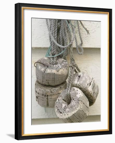 Cork Floats on Hydra Island, Norway-Russell Young-Framed Photographic Print