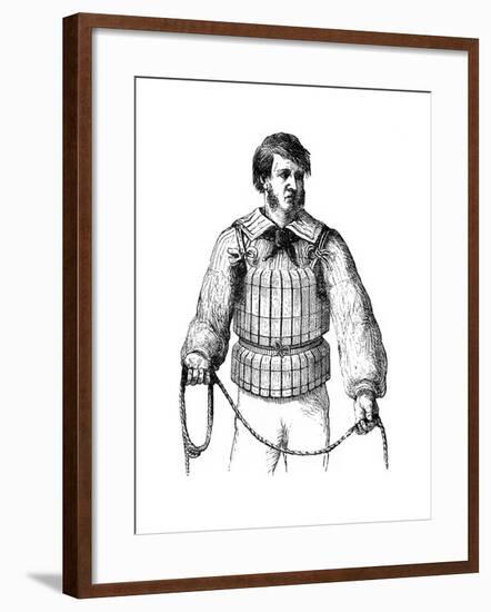 Cork Waist Life Belt, 1866-null-Framed Giclee Print