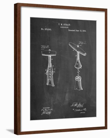 Corkscrew 1883 Patent-Cole Borders-Framed Art Print