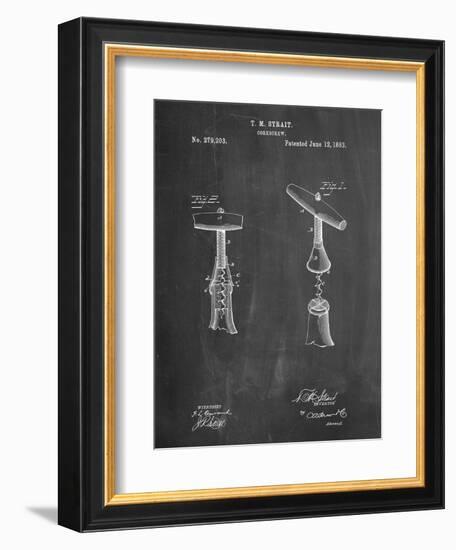 Corkscrew 1883 Patent-Cole Borders-Framed Art Print