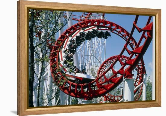 Corkscrew Coil on a Rollercoaster Ride-Kaj Svensson-Framed Premier Image Canvas