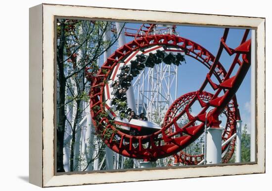 Corkscrew Coil on a Rollercoaster Ride-Kaj Svensson-Framed Premier Image Canvas