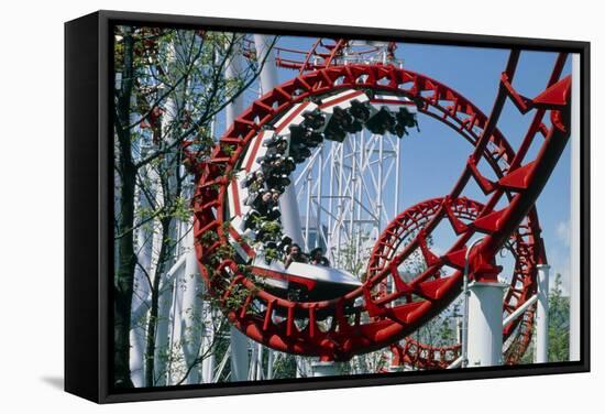 Corkscrew Coil on a Rollercoaster Ride-Kaj Svensson-Framed Premier Image Canvas