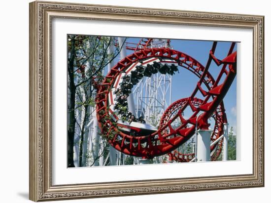 Corkscrew Coil on a Rollercoaster Ride-Kaj Svensson-Framed Photographic Print