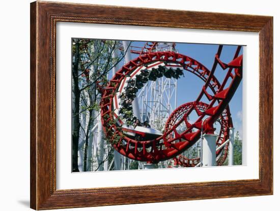 Corkscrew Coil on a Rollercoaster Ride-Kaj Svensson-Framed Photographic Print