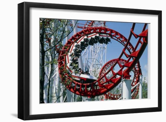 Corkscrew Coil on a Rollercoaster Ride-Kaj Svensson-Framed Photographic Print