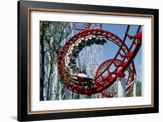 Corkscrew Coil on a Rollercoaster Ride-Kaj Svensson-Framed Photographic Print