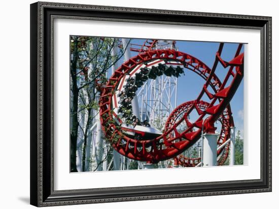 Corkscrew Coil on a Rollercoaster Ride-Kaj Svensson-Framed Photographic Print