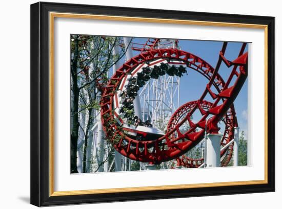 Corkscrew Coil on a Rollercoaster Ride-Kaj Svensson-Framed Photographic Print