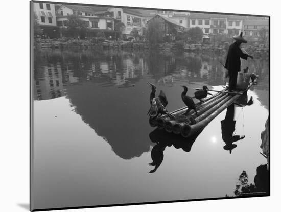 Cormorant Fisherman, Yangshuo, Guangxi Province, China, Asia-Jochen Schlenker-Mounted Photographic Print
