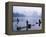 Cormorant Fishermen, Li River, Yangshou, Guilin, Guangxi Province, China-Steve Vidler-Framed Premier Image Canvas