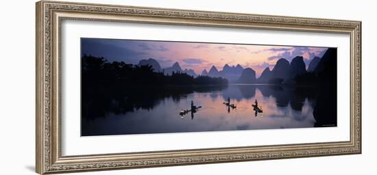 Cormorant Fishermen, Li River, Yangshuo, China-James Montgomery Flagg-Framed Photographic Print