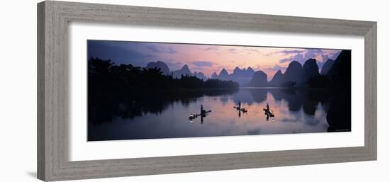 Cormorant Fishermen, Li River, Yangshuo, China-James Montgomery Flagg-Framed Photographic Print