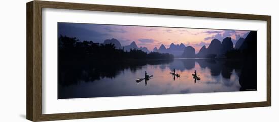 Cormorant Fishermen, Li River, Yangshuo, China-James Montgomery Flagg-Framed Photographic Print