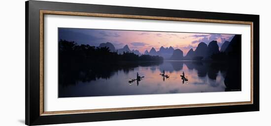 Cormorant Fishermen, Li River, Yangshuo, China-James Montgomery Flagg-Framed Photographic Print