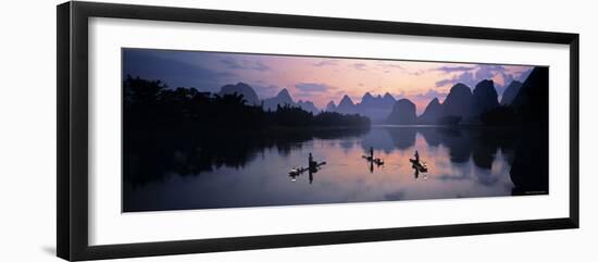 Cormorant Fishermen, Li River, Yangshuo, China-James Montgomery Flagg-Framed Photographic Print