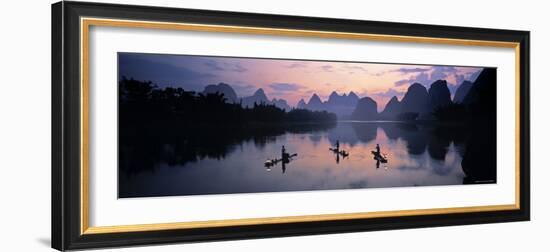 Cormorant Fishermen, Li River, Yangshuo, China-James Montgomery Flagg-Framed Photographic Print