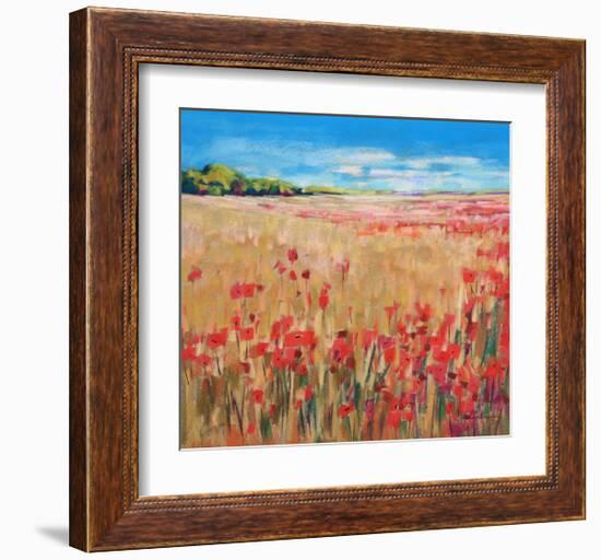 Corn And Poppies III-null-Framed Art Print