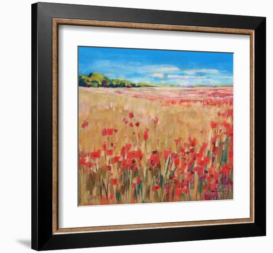 Corn And Poppies III-null-Framed Art Print