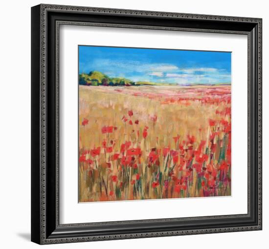 Corn And Poppies III-null-Framed Art Print