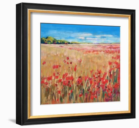 Corn And Poppies III-null-Framed Art Print