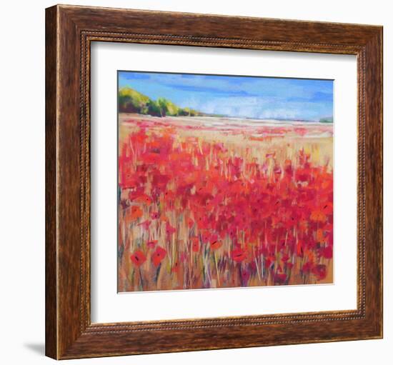 Corn And Poppies IV-null-Framed Art Print