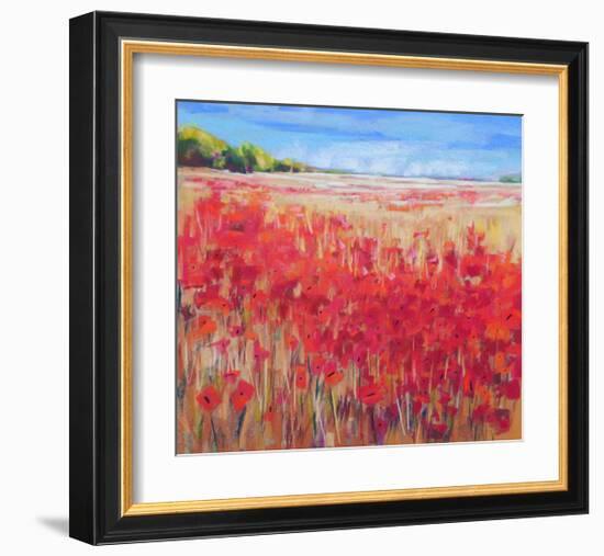 Corn And Poppies IV-null-Framed Art Print