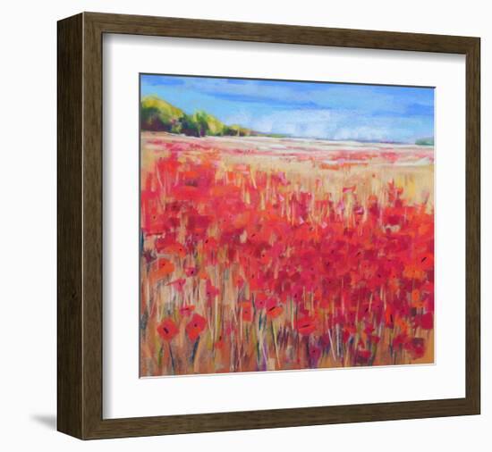 Corn And Poppies IV-null-Framed Art Print