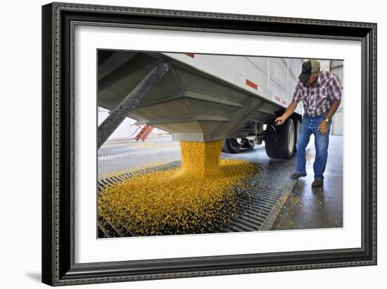 Corn At An Ethanol Processing Plant-David Nunuk-Framed Photographic Print