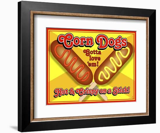 Corn Dogs Sign-Mark Frost-Framed Giclee Print