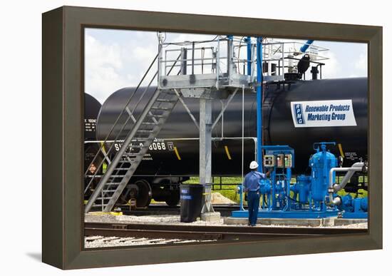 Corn Ethanol Processing Plant-David Nunuk-Framed Premier Image Canvas