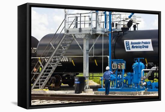 Corn Ethanol Processing Plant-David Nunuk-Framed Premier Image Canvas