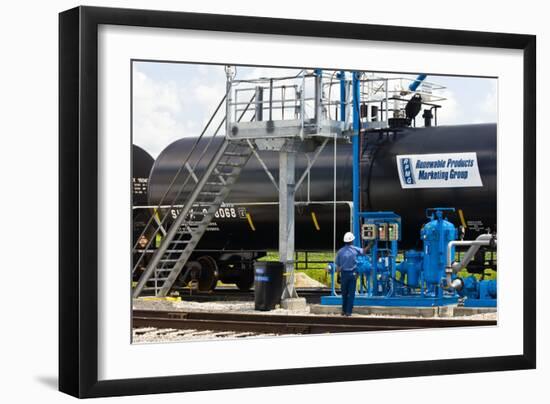 Corn Ethanol Processing Plant-David Nunuk-Framed Photographic Print