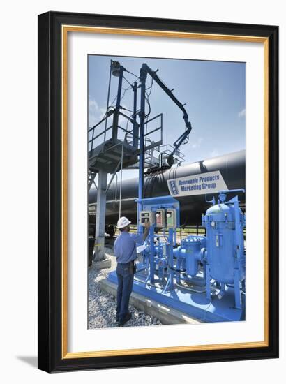 Corn Ethanol Processing Plant-David Nunuk-Framed Photographic Print