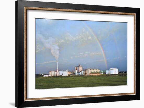 Corn Ethanol Processing Plant-David Nunuk-Framed Photographic Print