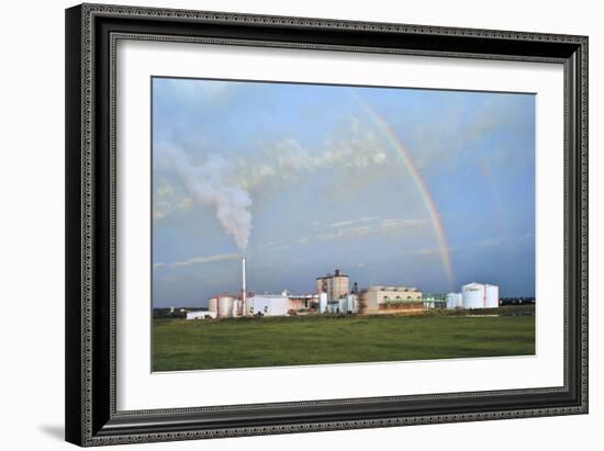 Corn Ethanol Processing Plant-David Nunuk-Framed Photographic Print