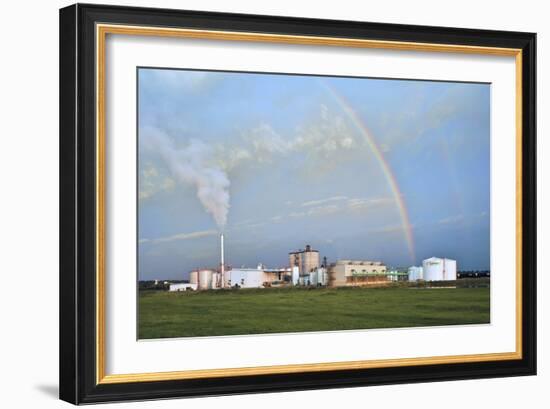 Corn Ethanol Processing Plant-David Nunuk-Framed Photographic Print