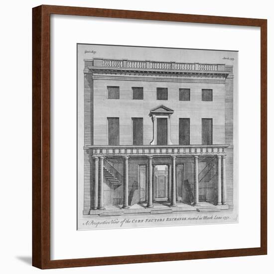 Corn Exchange, Mark Lane, City of London, 1753-null-Framed Giclee Print