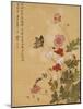 Corn Poppy and Butterflies, 1702-Ma Yuanyu-Mounted Giclee Print