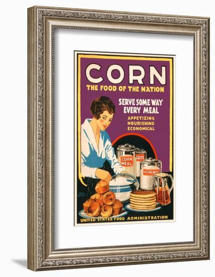 Corn - the Food of the Nation-Vintage Reproduction-Framed Giclee Print