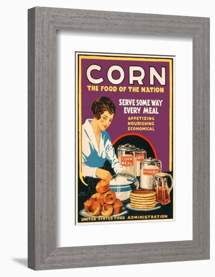 Corn - the Food of the Nation-Vintage Reproduction-Framed Giclee Print