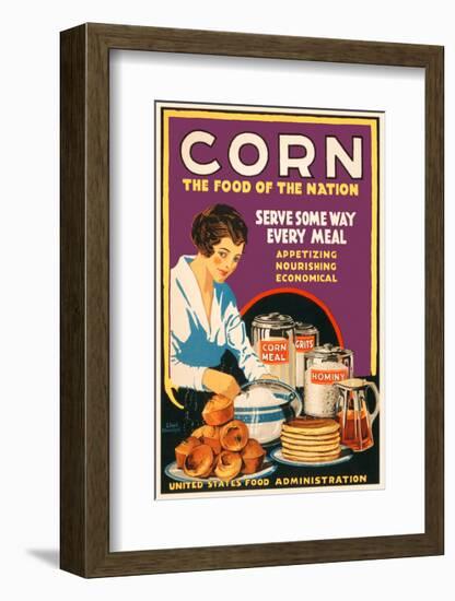 Corn - the Food of the Nation-Vintage Reproduction-Framed Giclee Print