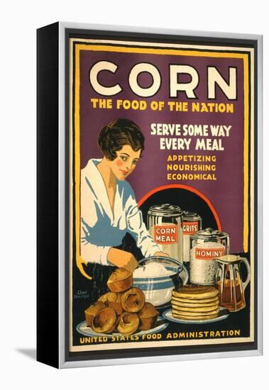 Corn, the Food of the Nation-null-Framed Stretched Canvas