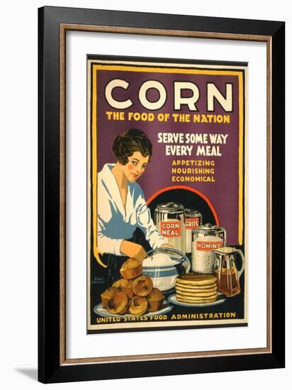 Corn, the Food of the Nation-null-Framed Art Print